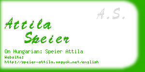 attila speier business card